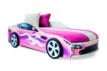 Детская кровать-машина Бондимобиль розовый в Иваново