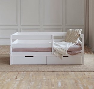 Детская кровать Софа с ящиками, цвет белый в Иваново