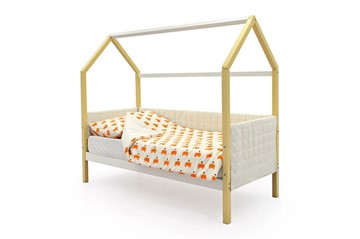 Детская кровать-домик «Svogen бежево-белый» мягкая в Иваново