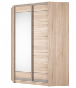 Угловой шкаф Аларти (YA-230х1400(602) (10) Вар. 5; двери D1+D2), с зеркалом в Иваново