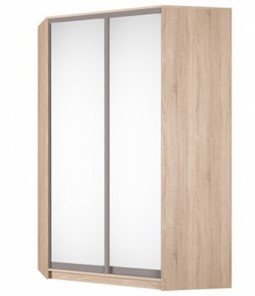 Шкаф угловой Аларти (YA-230х1400(602) (4) Вар. 3; двери D5+D5), с зеркалом в Иваново
