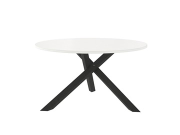 Круглый столик Триада-15Д, черный/белый в Иваново