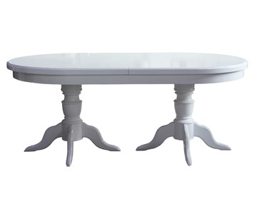 Овальный обеденный стол 3,0(3,5)х1,1 на двух тумбах, (стандартная покраска) в Иваново
