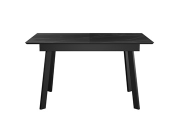 Керамический обеденный стол DikLine SKH125 Керамика Черный мрамор/подстолье черное/опоры черные (2 уп.) в Иваново