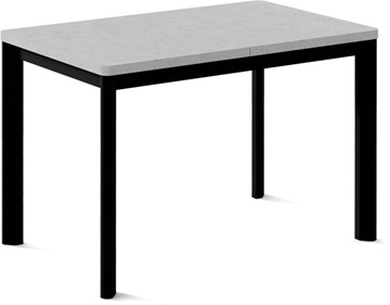 Кухонный стол раскладной Токио-2L (ноги металлические черные, светлый цемент) в Иваново