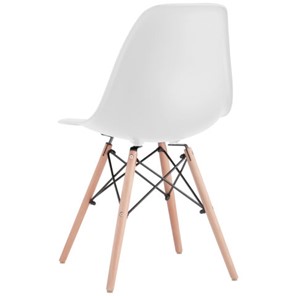 Комплект стульев 4 шт. BRABIX "Eames CF-010", пластик белый, опоры дерево/металл, 532630, 2033A в Иваново
