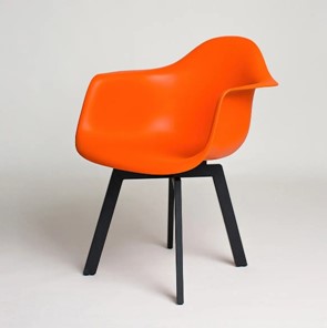 Обеденный стул derstuhl DSL 330 Grand Black (Оранжевый) в Иваново