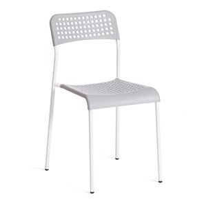 Обеденный стул ADDE (mod.C-049) металл/пластик, 39х49х78, Grey (серый) /White (белый) арт.19256 в Иваново