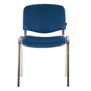 Офисный стул Brabix Iso CF-001 (хромированный каркас, кожзам синий) 531428 в Иваново