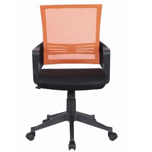 Кресло офисное Brabix Balance MG-320 (с подлокотниками, комбинированное черное/оранжевое) 531832 в Иваново