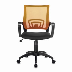 Офисное кресло Brabix Fly MG-396 (с подлокотниками, сетка, оранжевое/черное) 532084 в Иваново