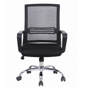 Офисное кресло Brabix Daily MG-317 (с подлокотниками, хром, черное) 531833 в Иваново