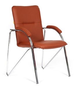 Кресло офисное CHAIRMAN 850 Экокожа Terra 111 коричневая в Иваново