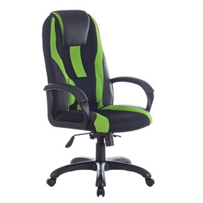 Компьютерное кресло Brabix Premium Rapid GM-102 (экокожа/ткань, черное/зеленое) 532419 в Иваново
