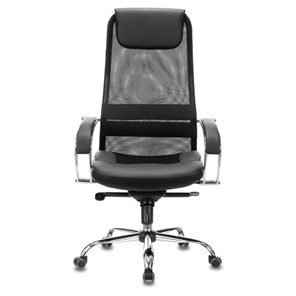 Офисное кресло Brabix Premium Stalker EX-609 PRO (хром, мультиблок, ткань-сетка/экокожа, черное) 532416 в Иваново