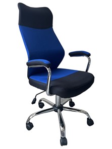 Офисное кресло C168 черный/синий в Иваново