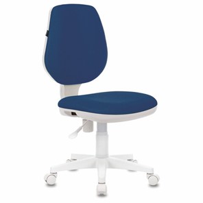 Офисное кресло Brabix Fancy MG-201W (без подлокотников, пластик белый, синие) 532413 в Иваново