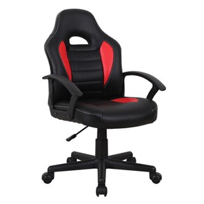 Кресло офисное BRABIX "Spark GM-201", экокожа, черное/красное, 532503 в Иваново