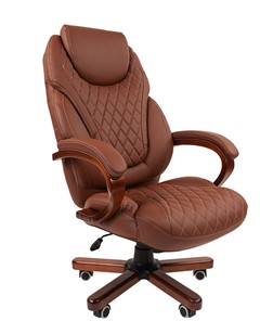 Офисное кресло CHAIRMAN 406, коричневый в Иваново