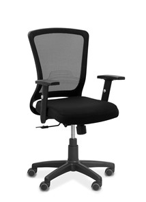 Офисное кресло для персонала Фьюжн, сетка/ткань TW / черная/черная в Иваново