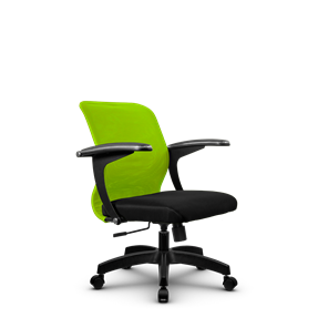 Кресло офисное SU-M-4/подл.160/осн.001, Зеленый/Черный в Иваново