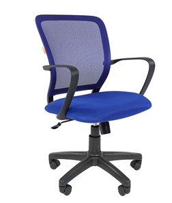 Кресло офисное CHAIRMAN 698 black TW-05, ткань, цвет синий в Иваново