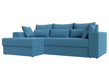 Угловой диван для гостиной Майами, Амур голубой (Рогожка) в Иваново