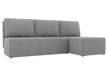 Угловой диван с оттоманкой Поло, Серый (рогожка) в Иваново