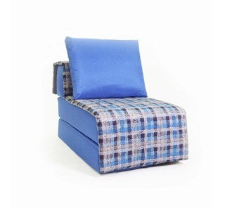 Бескаркасное кресло-кровать Харви, синий - квадро в Иваново