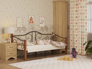Кровать детская Гарда 7, 90х200, черная в Иваново