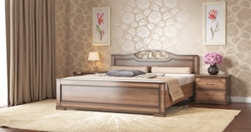 Кровать 1.5-спальная СВ-Стиль Жасмин 140*200 с основанием в Иваново