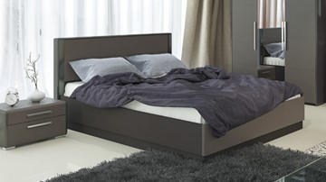 Двуспальная кровать с механизмом Наоми 1600, цвет Фон серый, Джут СМ-208.01.02 в Иваново
