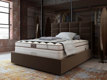 Спальная кровать Chocolate Compact/Island M 160х200, Микровелюр (Manhattan Лесной каштан) в Иваново