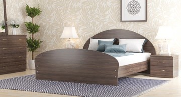 Двуспальная кровать СВ-Стиль Валенсия, 160х200 с основанием, венге в Иваново