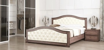 Кровать двуспальная СВ-Стиль Стиль 1, 160х200, кожзам, с основанием в Иваново