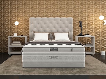 Кровать в спальню Cloud Compact/Basement 180х200, Флок (Велсофт Серый) в Иваново