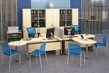 Комплект офисной мебели Boston для 2 сотрудников по работе с клиентами в Иваново