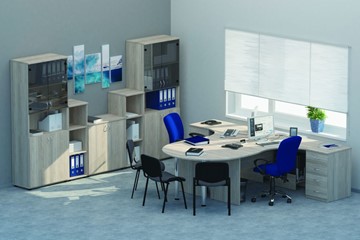 Мебель для персонала Twin для 2 сотрудников с совмещенными столами в Иваново