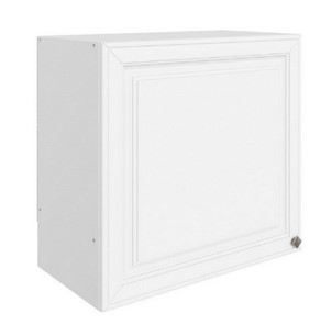 Шкаф навесной Мишель под вытяжку L600 H566 (1 дв. гл.) эмаль (белый/белый) в Иваново