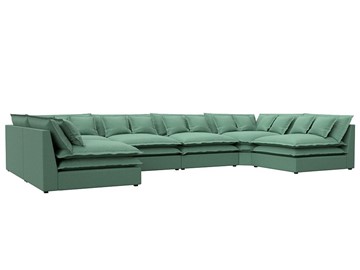 П-образный диван Лига-040, Амур зеленый (рогожка) в Иваново