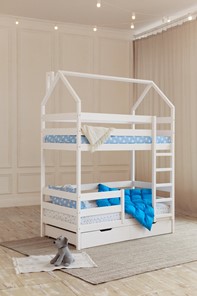 Детская двухэтажная кровать Домик с ящиками, цвет белый в Иваново - предосмотр 6