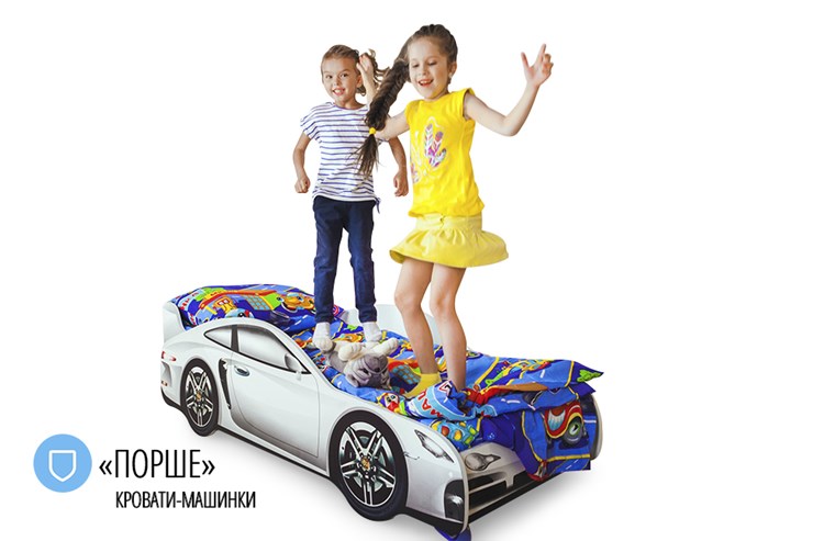 Детская кровать-машина Porsche в Иваново - изображение 4