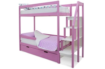 Двухэтажная детская кровать Svogen розовый в Иваново