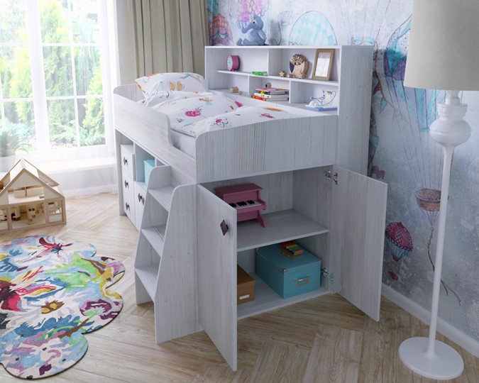 Кровать-чердак детская Малыш-5, цвет Винтерберг в Иваново - изображение 6