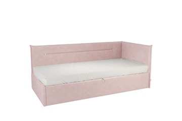 Кровать детская 0.9 Альба (Тахта), нежно-розовый (велюр) в Иваново