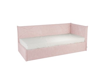 Детская кровать 0.9 Бест (Тахта), нежно-розовый (велюр) в Иваново