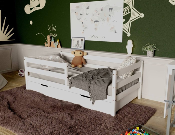 Детская кровать Софа с ящиками, цвет белый в Иваново - изображение 3