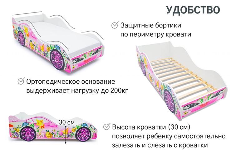 Детская кровать-машина Фея в Иваново - изображение 4
