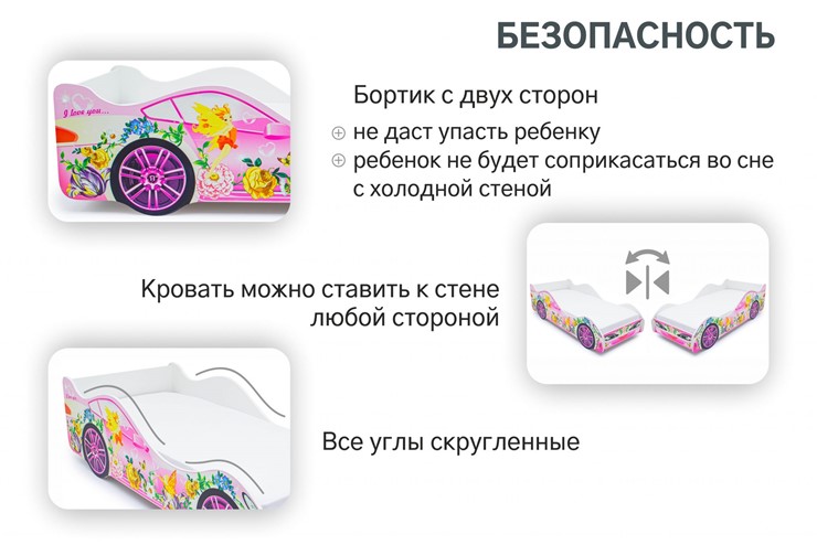 Детская кровать-машина Фея в Иваново - изображение 5