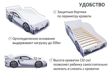 Детская кровать-машина Porsche в Иваново - предосмотр 6